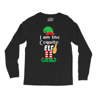 Womens Coquito Elf Funny Puerto Rico Matching Christmas Bilingual V Ne Long Sleeve Shirts | Artistshot