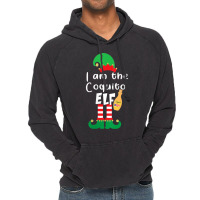 Womens Coquito Elf Funny Puerto Rico Matching Christmas Bilingual V Ne Vintage Hoodie | Artistshot