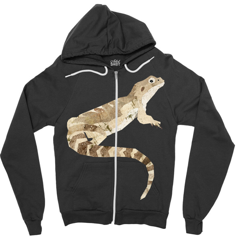 Bearded Dragon Zipper Hoodie | Artistshot