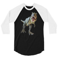 Dinosaur  Tyrannosaurus 3/4 Sleeve Shirt | Artistshot