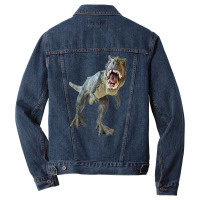 Dinosaur  Tyrannosaurus Men Denim Jacket | Artistshot