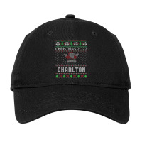 Funny Matching Ugly Christmas Personalized Name Charlton Adjustable Cap | Artistshot