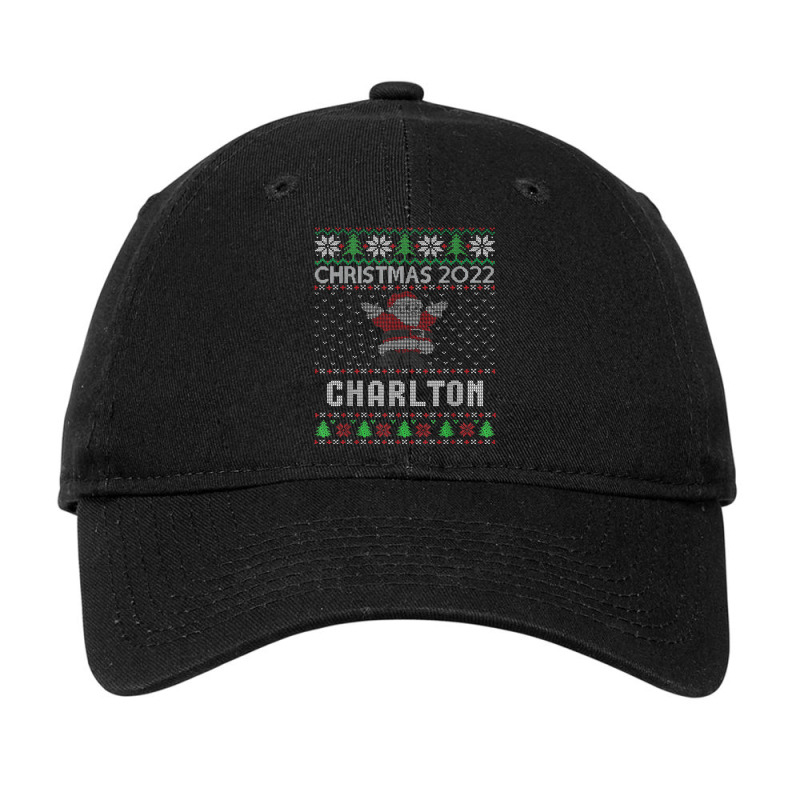 Funny Matching Ugly Christmas Personalized Name Charlton Adjustable Cap by Queens | Artistshot