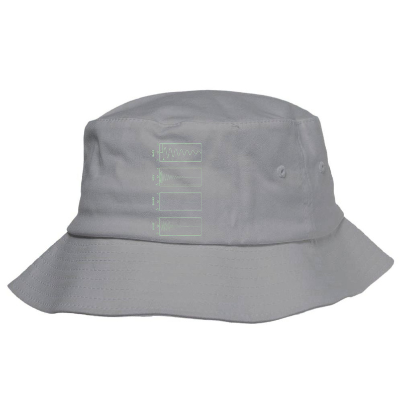 Bass Kick Snare Hihat Audiowave Producer Daw Synthesizer Bucket Hat | Artistshot