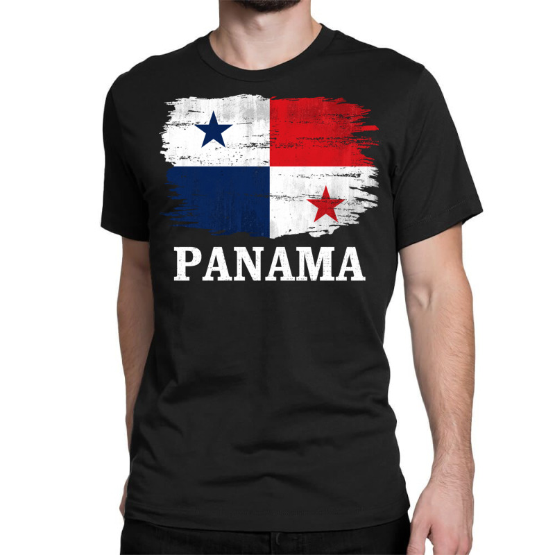 Vintage Panama Flag For Panamanian Gift Long Sleeve T Shirt Classic T-shirt by cm-arts | Artistshot