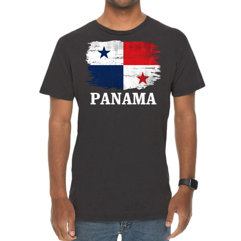 Vintage Panama Flag For Panamanian Gift Long Sleeve T Shirt Vintage T-Shirt by cm-arts | Artistshot