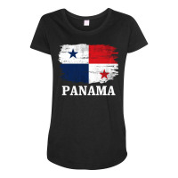 Vintage Panama Flag For Panamanian Gift Long Sleeve T Shirt Maternity Scoop Neck T-shirt | Artistshot