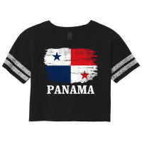 Vintage Panama Flag For Panamanian Gift Long Sleeve T Shirt Scorecard Crop Tee | Artistshot