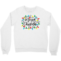 Merry Christmas Light Party Christmas Family Matching Long Sleeve T Sh Crewneck Sweatshirt | Artistshot