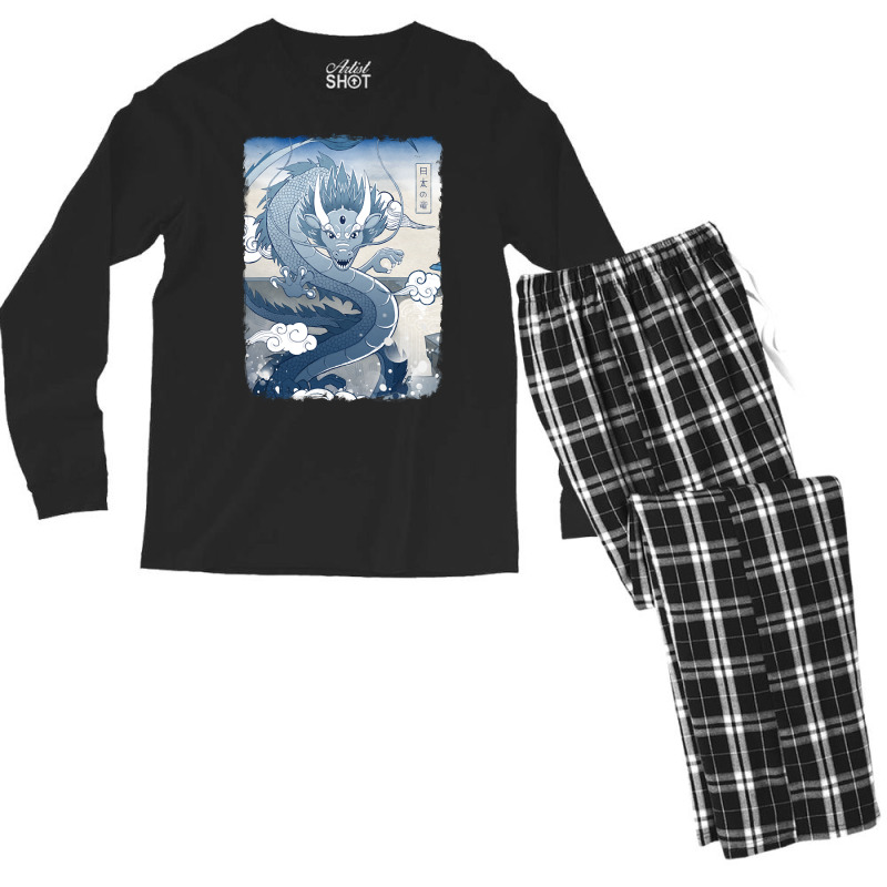 Blue Dragon (3) Men's Long Sleeve Pajama Set by Kenlofu52 | Artistshot