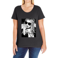 Pretty Black White 1 Ladies Curvy T-shirt | Artistshot