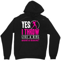 Yes I Throw Lika A Girl Shot Putter Track And Field Shot Put T Shirt Unisex Hoodie | Artistshot