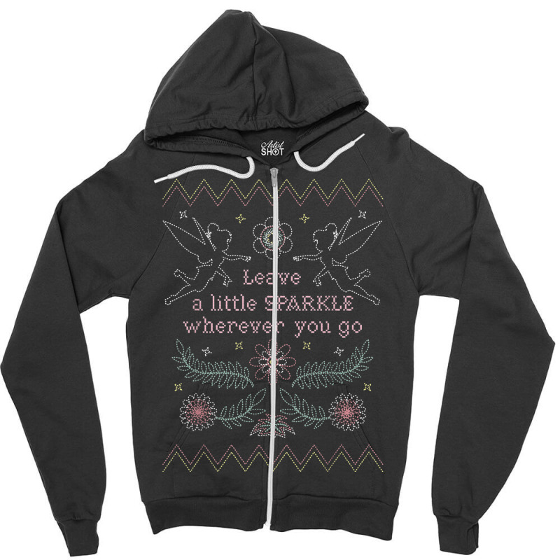 Peter Pan Tinkerbell Sparkles Where You Go Zipper Hoodie by CharlizeShanon | Artistshot