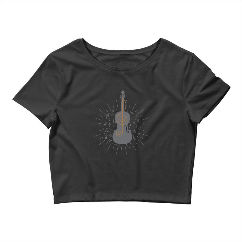 Cello Musical Instrument Classical Crop Top by RobertVanHorn | Artistshot