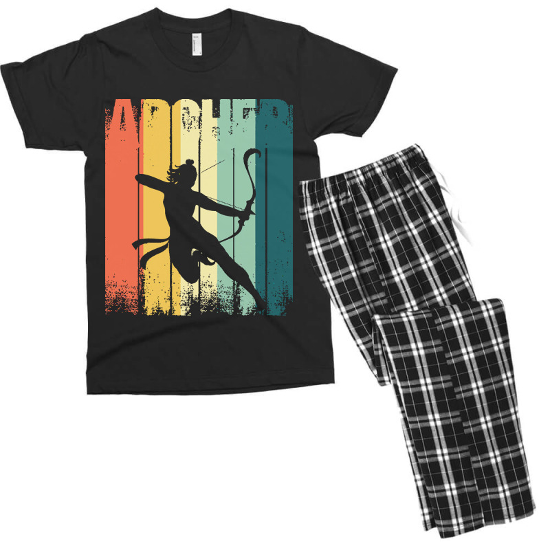 Archery Bowman Archers Arrows Bows Target Shooting Gift Vintage Archer Men's T-shirt Pajama Set | Artistshot