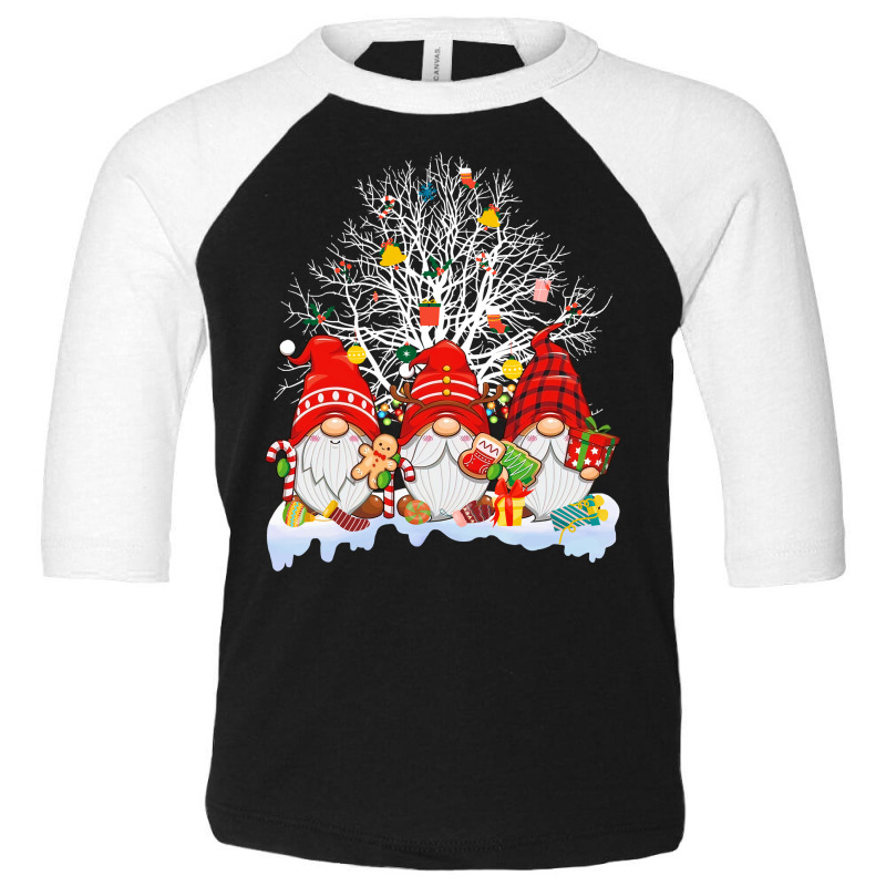 Three Gnomes Merry Christmas Tree Lights Matching Family Long Sleeve T Toddler 3/4 Sleeve Tee by judexynuk | Artistshot