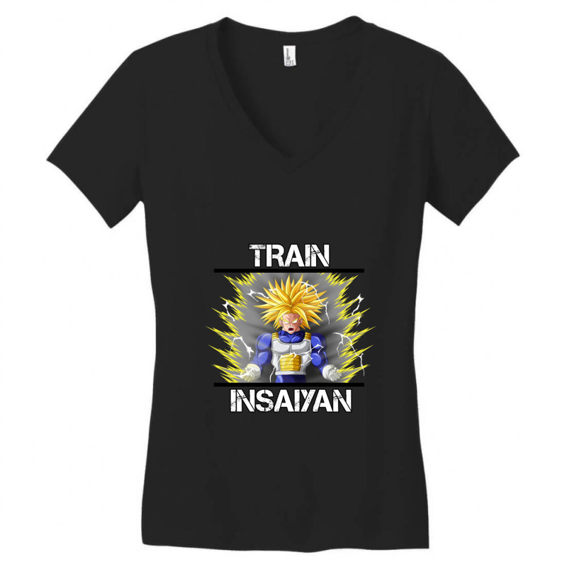 Epic Super Saiyan Ultra Trunks For Boyfriend Women's V-Neck T-Shirt by GemmaBird | Artistshot