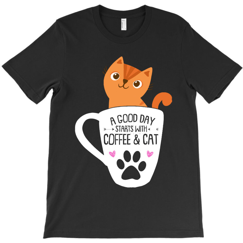 Orange Cat Coffee Funny Orange Cat Coffee Mug Cat Lover Gifts T-shirt | Artistshot