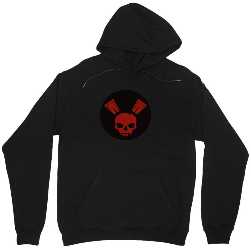 Rabid Rabbit Skull Unisex Hoodie by DeniseRamsey | Artistshot