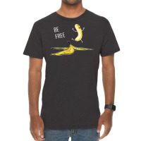 Be Free Banana  Funny Banana Man  Running Banana Stripping T Shirt Vintage T-shirt | Artistshot