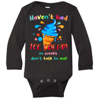 Ice Cream Cone Quote For Ice Cream Lover Long Sleeve Baby Bodysuit | Artistshot