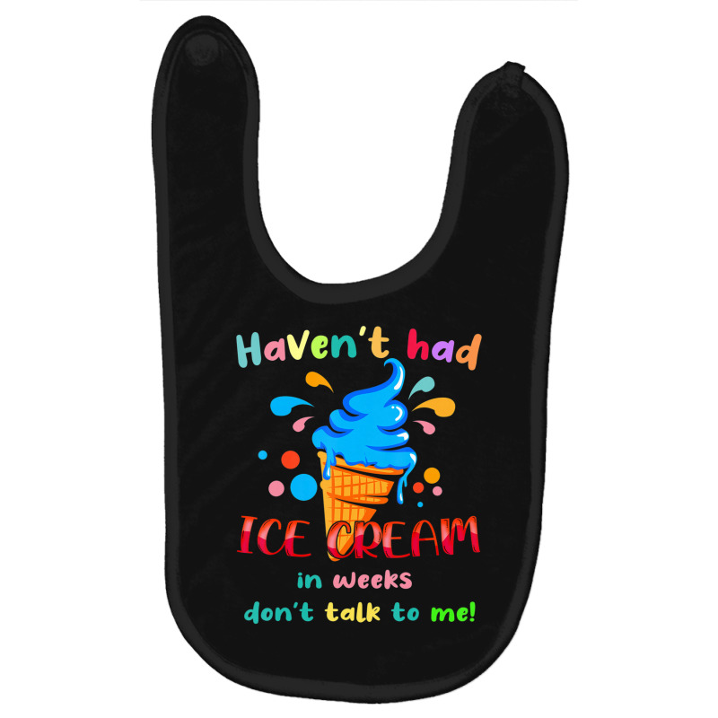 Ice Cream Cone Quote For Ice Cream Lover Baby Bibs by cm-arts | Artistshot