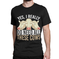 Cow Lover Farmer Farm Animal Farming Funny Cow Classic T-shirt | Artistshot