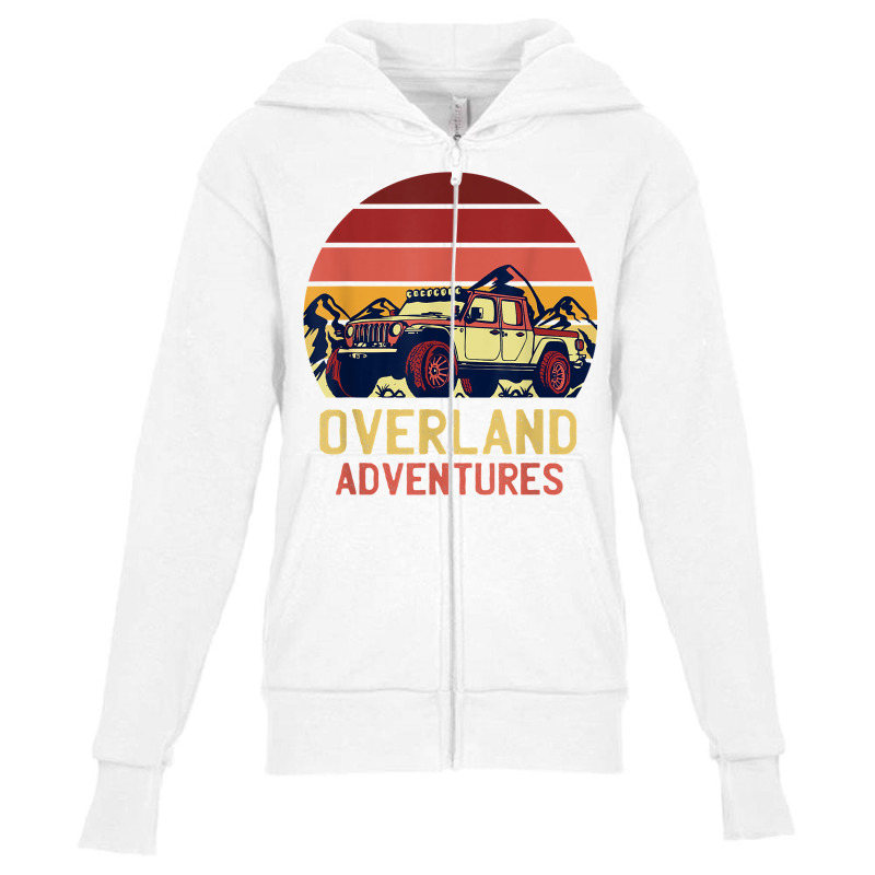 Overland Adventures Camping Offroad Mountain Sunset Graphic T Shirt Youth Zipper Hoodie by woxyfogaegae36 | Artistshot