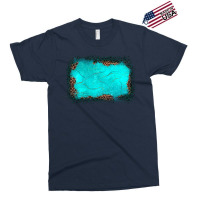 Gemstone Turquoise Leopard Background Exclusive T-shirt | Artistshot