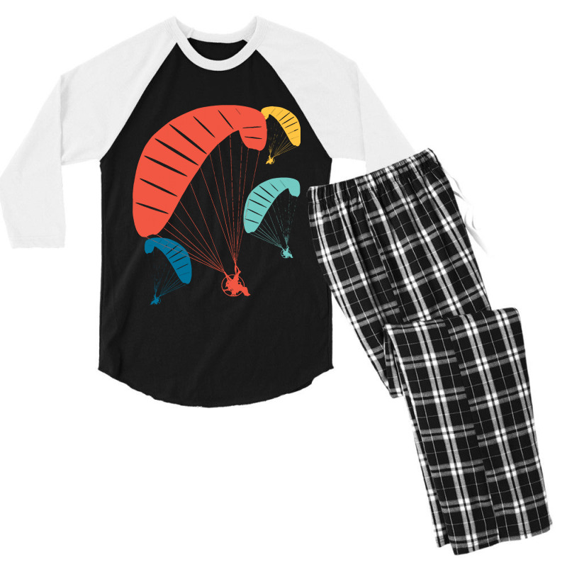 Paramotoring Paramotoring - Paramotorists Colorful Men's 3/4 Sleeve Pajama Set | Artistshot