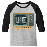 Red Pill Media Brainwashing Conspiracy Theory Tv Quote Retro Youth 3/4 Sleeve | Artistshot