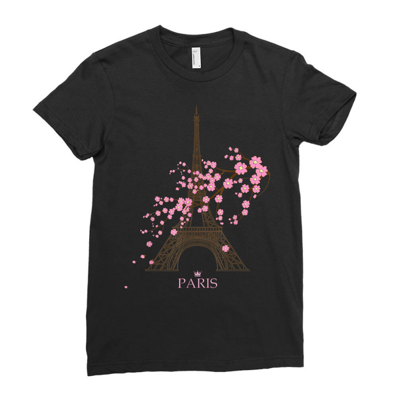 Paris Eiffel Tower The Sign Of Love France Parisian Home T Shirt Ladies Fitted T-Shirt by woxyfogaegae36 | Artistshot