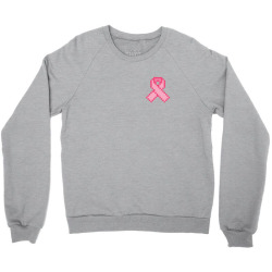 Pixeled Pink Ribbon Crewneck Sweatshirt | Artistshot