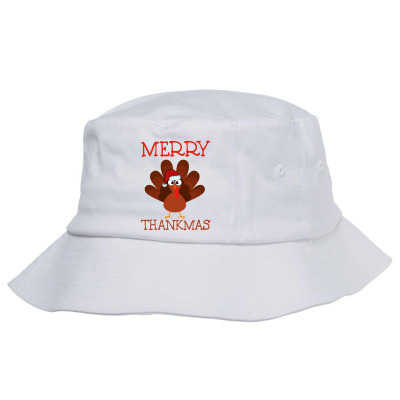 Merry Thankmas Bucket Hat Designed By Badaudesign