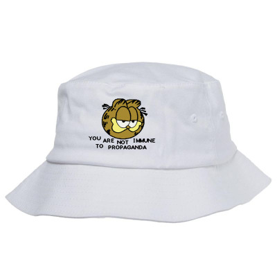 You Are Not Immune To Propaganda Garfield Bucket Hat Designed By Artwoman