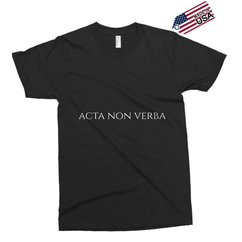 Womens Ancient Latin Language Motto   Acta Non Verba   Motivational V Exclusive T-shirt by cm-arts | Artistshot