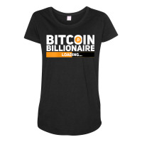 Womens Bitcoin Billionaire Loading Funny Crypto Ethereum T Shirt V Nec Maternity Scoop Neck T-shirt | Artistshot