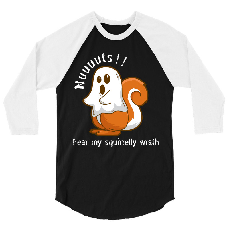 Paranormal Ghost Squirrel 3/4 Sleeve Shirt | Artistshot