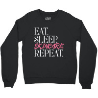 Womens Eat Sleep Skincare Repeat Skin Esthetician Skincare V Neck T Sh Crewneck Sweatshirt | Artistshot