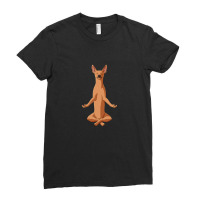 Meditate Miniature Pinscher Dog Ladies Fitted T-shirt | Artistshot