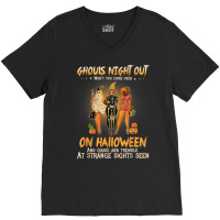 Ghouls Night Out Won't You Come Over On Halloween Funny V-neck Tee | Artistshot