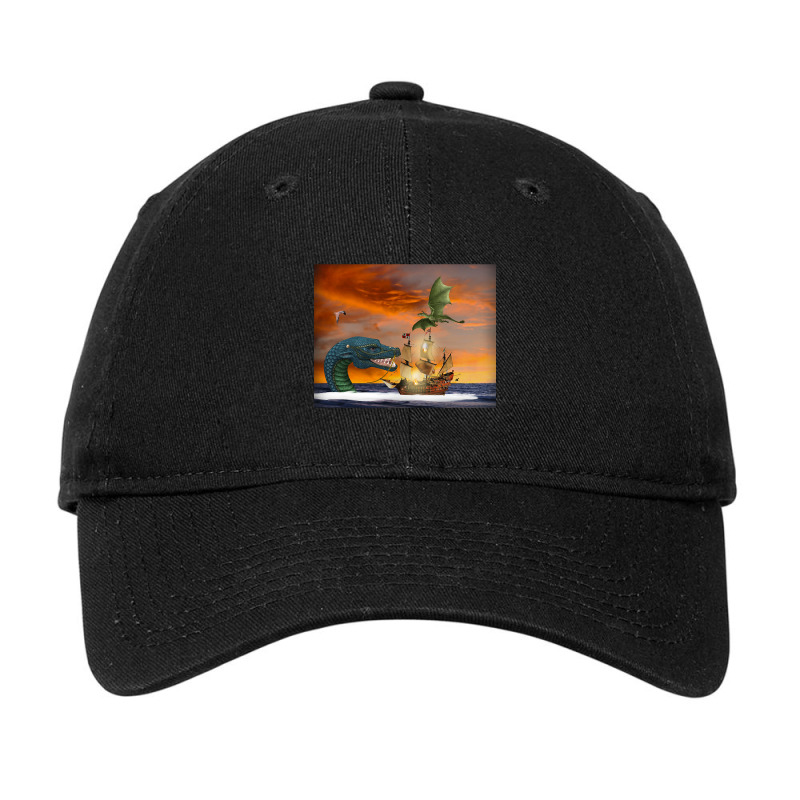 Clipper Ship Under Attack Adjustable Cap by Kenlofu52 | Artistshot