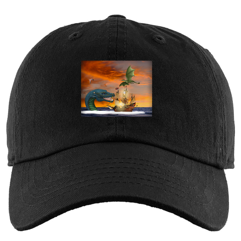 Clipper Ship Under Attack Kids Cap by Kenlofu52 | Artistshot