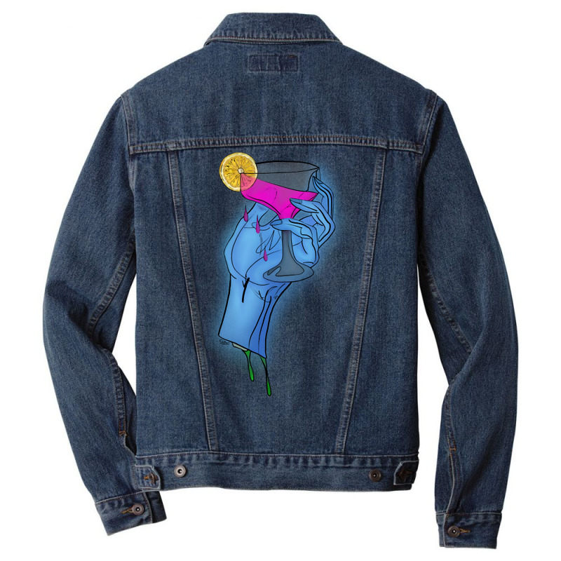 Ghoulish Libations Men Denim Jacket by Quick Scully | Artistshot