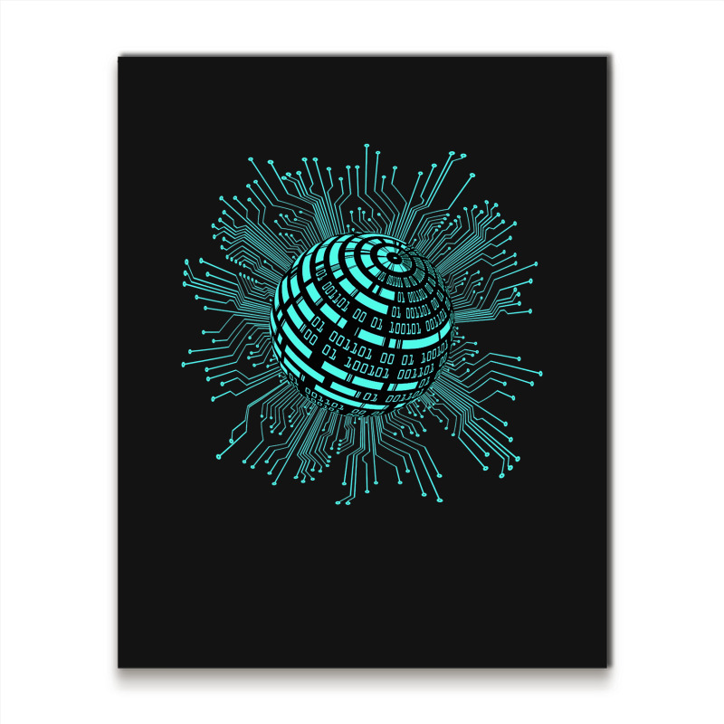 Binary Coding Computer Nerd Geeks Programmer Funny Coding Metal Print ...
