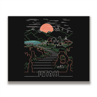 Utah Art  Salt Lake City Ut, Delicate Arch, Bryce, And Zion Metal Print Horizontal | Artistshot