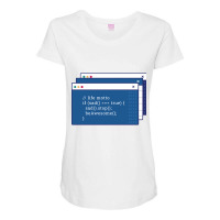 Funny Programming Coding Programmer Gift-yucub Maternity Scoop Neck T-shirt | Artistshot