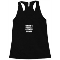 World's Okayest Delivery Driver Seasonal Best Pt Racerback Tank | Artistshot