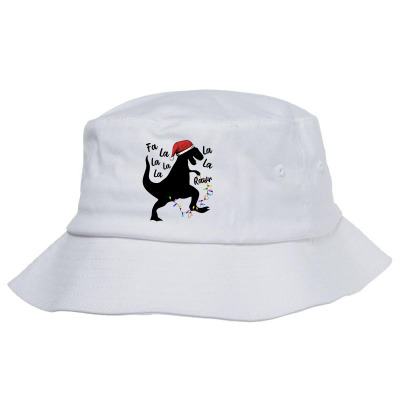 T-rex Holiday For Light Bucket Hat Designed By Sengul