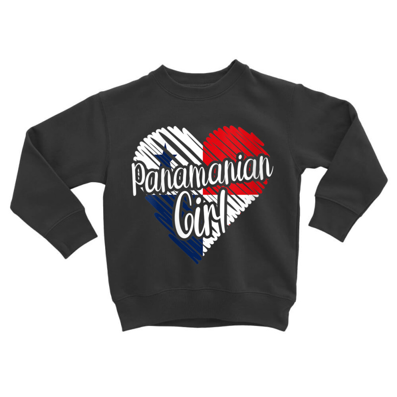 Womens Panama For Girl Panamanian Heart Flag For Women Panameña V Nec Toddler Sweatshirt by cm-arts | Artistshot